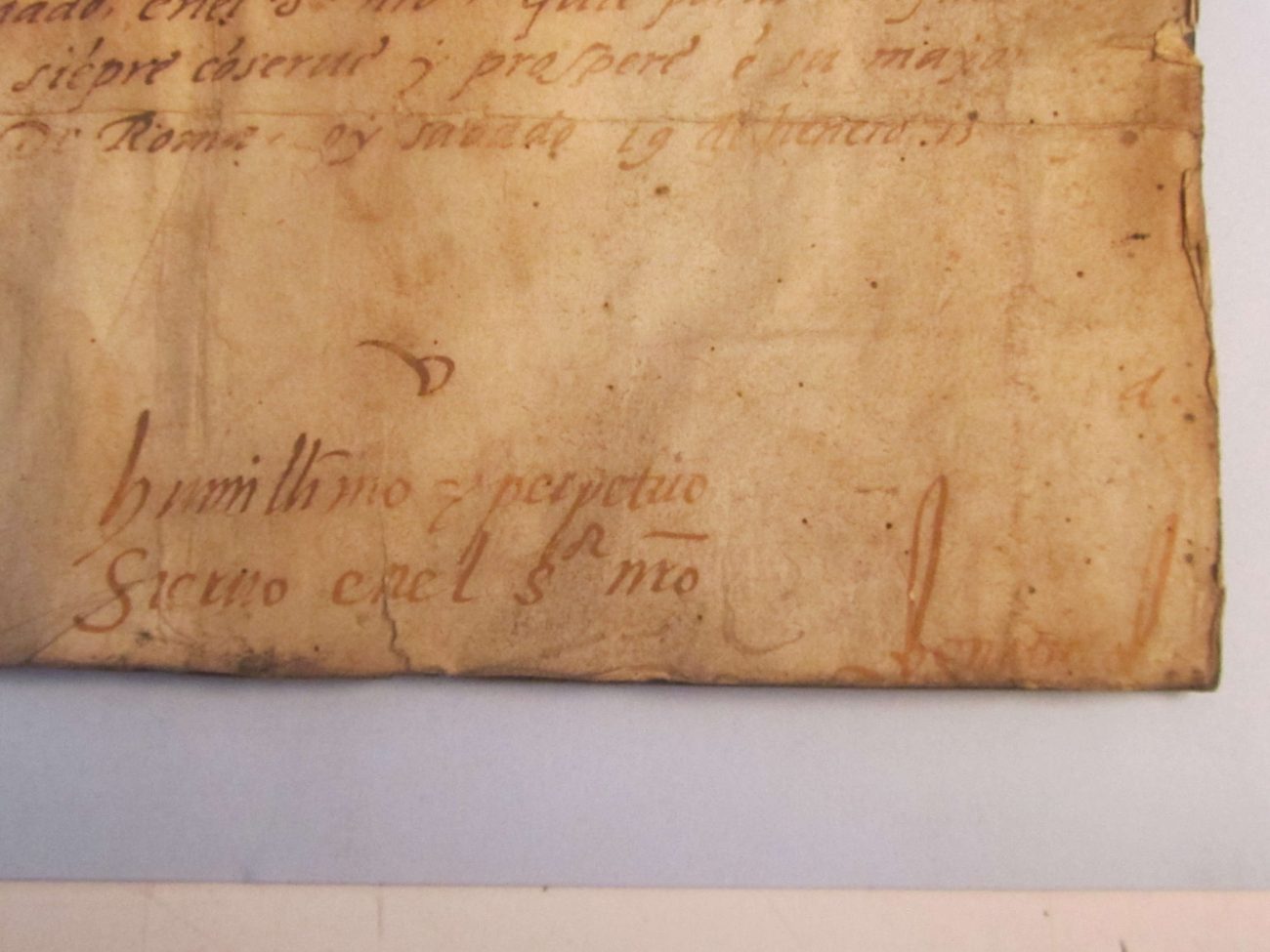 Carta autògrafa, Sant Ignasi de Loiola, reliquiari catedral (València).