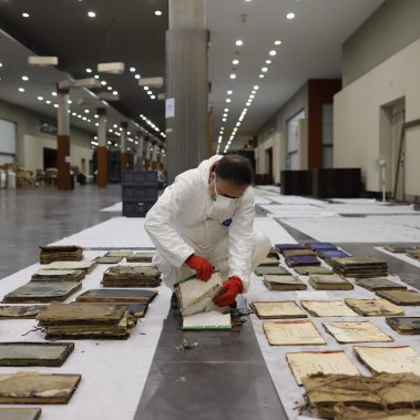 Trabajos de recuperacion en la Feria de Valencia