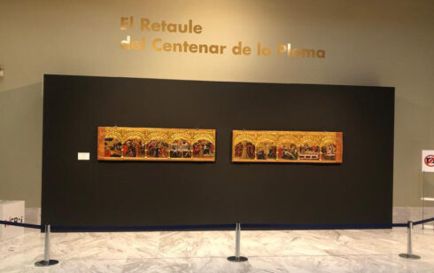 Exposició del Retaule del Centenar de La Ploma en el Museu de B.B.A.A. de València
