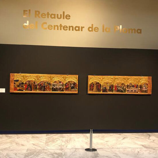 Exposició del Retaule del Centenar de La Ploma en el Museu de B.B.A.A. de València Exposició del Retaule del Centenar de La Ploma en el Museu de B.B.A.A. de València