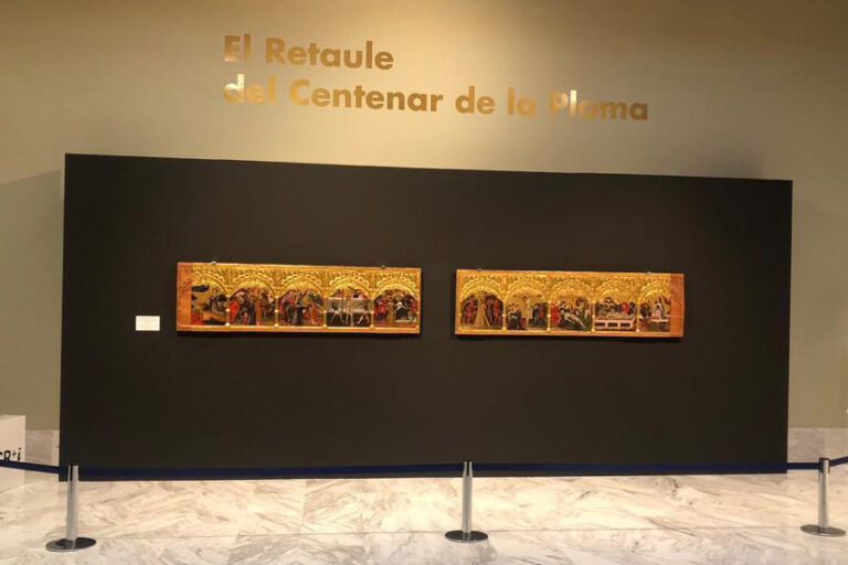 Exposició del Retaule del Centenar de La Ploma en el Museu de B.B.A.A. de València