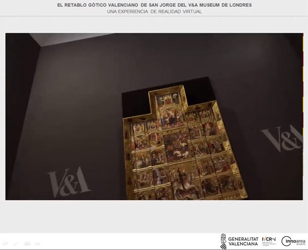 El retablo Gótico Valenciano de San Jorge del V&A Museum de Londres. Una experiencia de realidad virtual