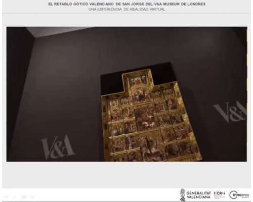 El retablo Gótico Valenciano de San Jorge del V&A Museum de Londres. Una experiencia de realidad virtual